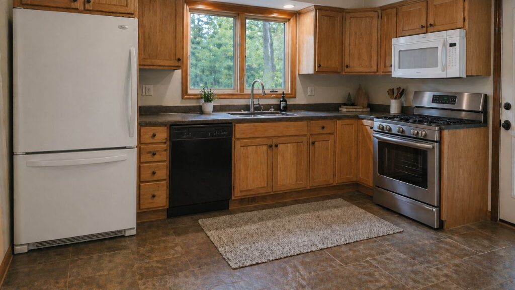 Cozy Kitchen Mismatching Appliances