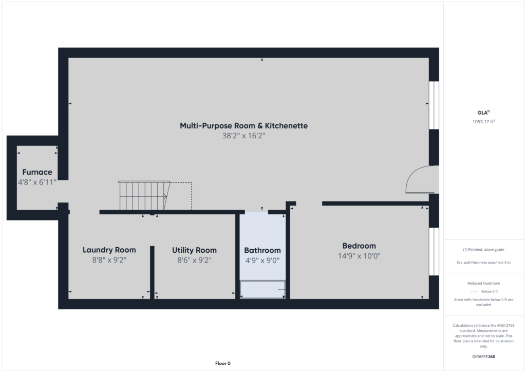 Downstairs floor plan