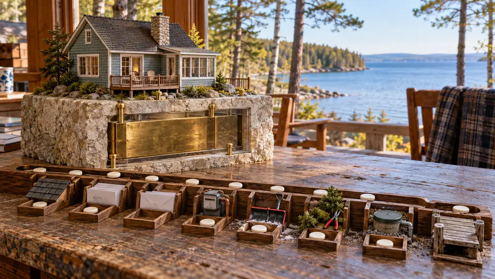 Waterfront cottage model separates substantial home equity from the monthly cash flow needed for continuing ownership costs.